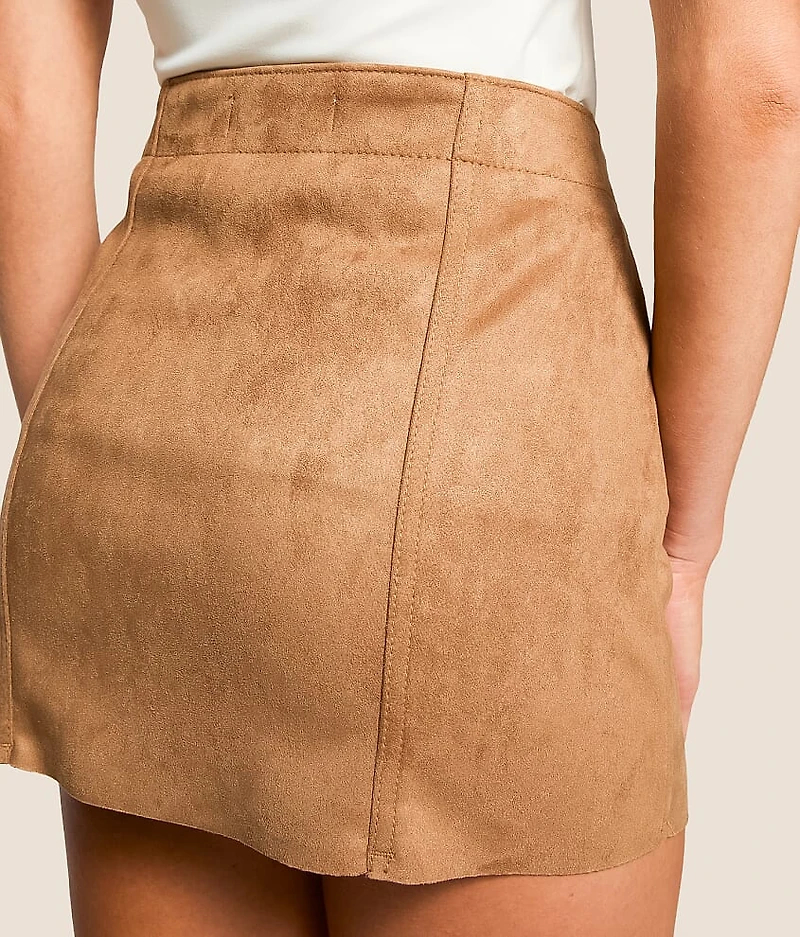 Peyton Faux Suede Mini Skirt
