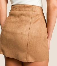 Peyton Faux Suede Mini Skirt