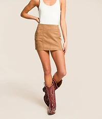 Peyton Faux Suede Mini Skirt
