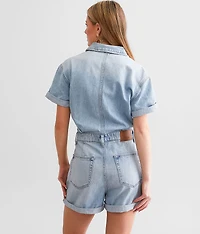 Dylan Cuffed Denim Romper