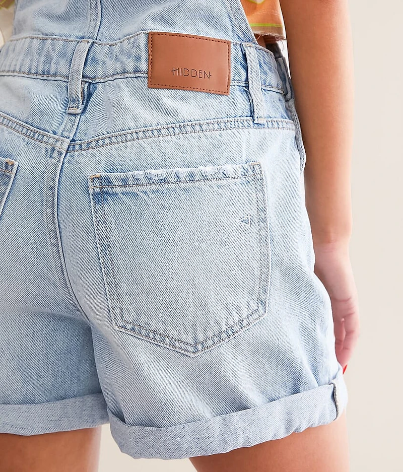 Dylan Denim Cuffed Overall Short