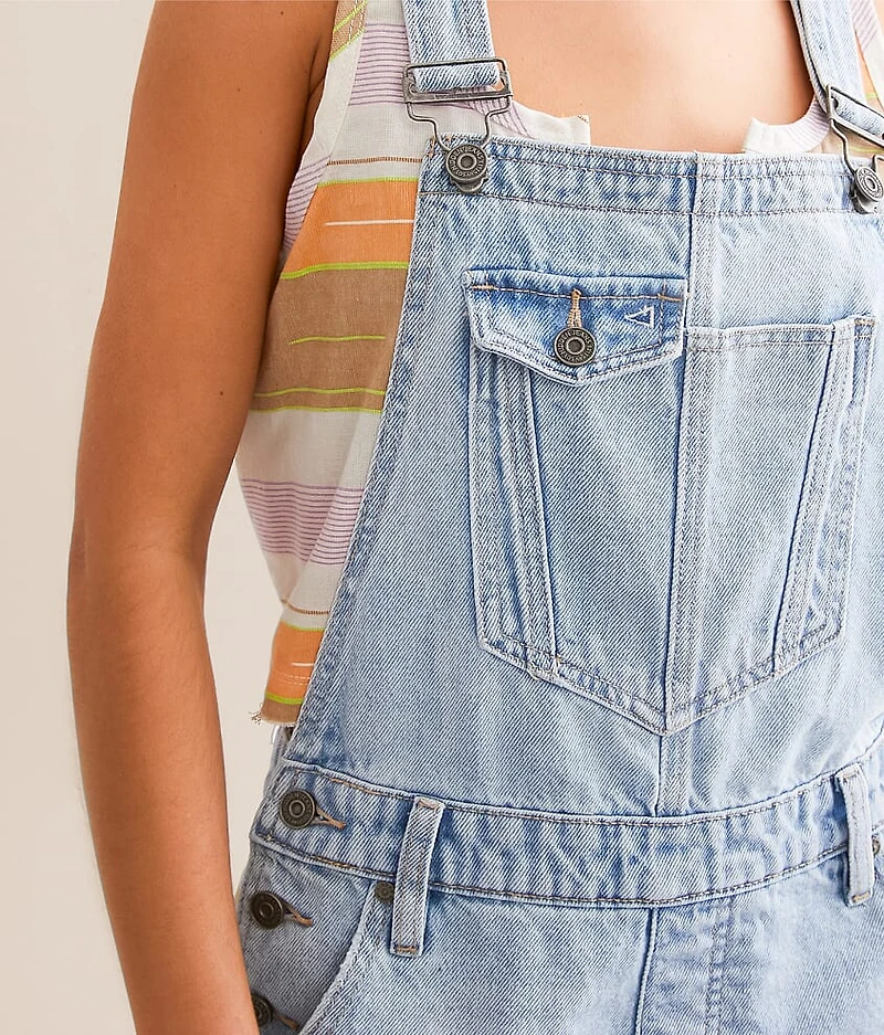Dylan Denim Cuffed Overall Short