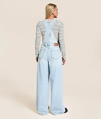Dylan Ultra Wide Leg Denim Overalls