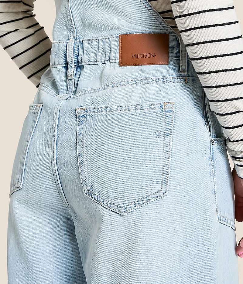 Dylan Ultra Wide Leg Denim Overalls