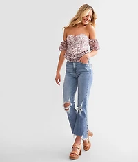 Happi Cropped Flare Stretch Jean