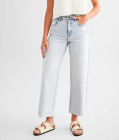 HIDDEN Nori Cropped Wide Leg Stretch Jean