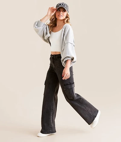 Nori Cargo Wide Leg Stretch Jean