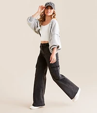 Nori Cargo Wide Leg Stretch Jean