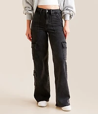 Nori Cargo Wide Leg Stretch Jean