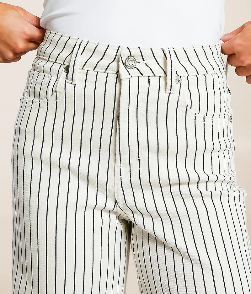 Nori Wide Leg Striped Stretch Jean