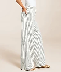 Nori Wide Leg Striped Stretch Jean