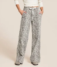 Nori Leopard Wide Leg Stretch Jean