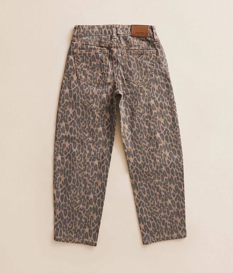 Girls - Mini Sloane Barrel Cheetah Stretch Jean
