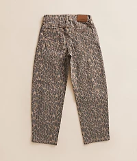 Girls - Mini Sloane Barrel Cheetah Stretch Jean