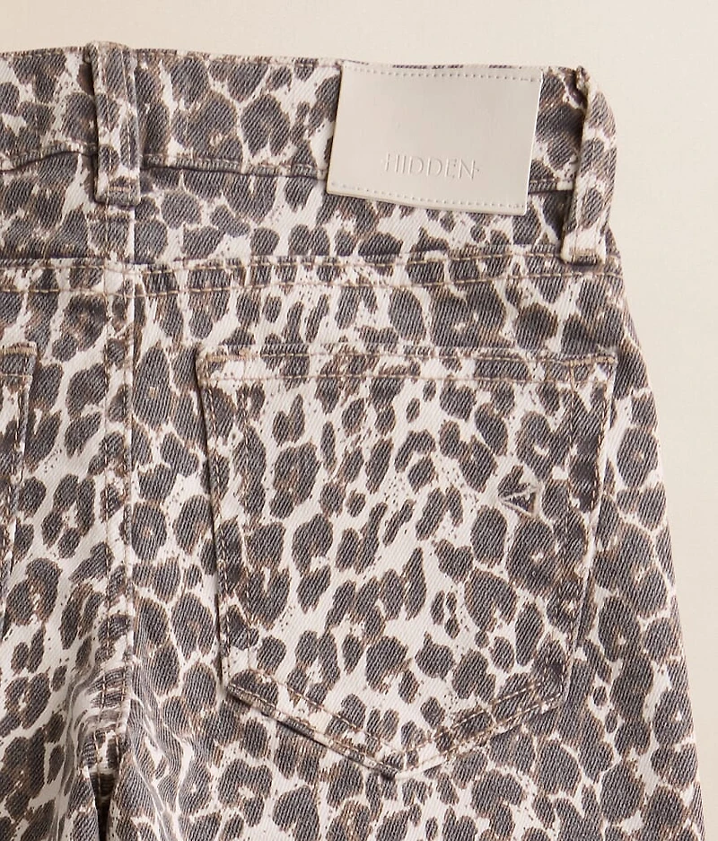 Girls - Mini Logan Leopard Dad Stretch Jean