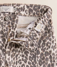 Girls - Mini Logan Leopard Dad Stretch Jean