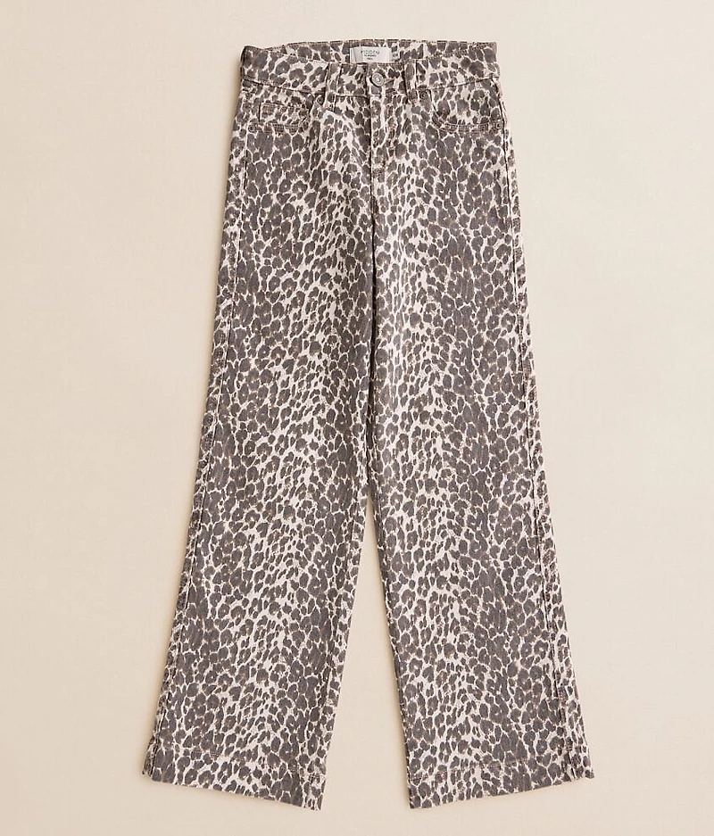 Girls - Mini Logan Leopard Dad Stretch Jean