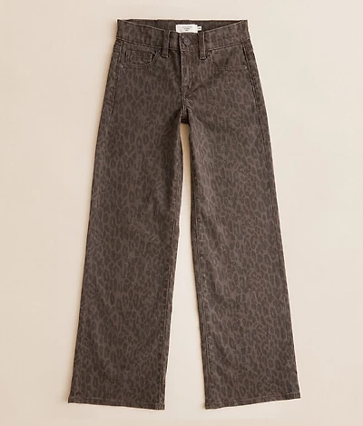 Girls - HIDDEN Mini Blake Dad Cheetah Stretch Jean