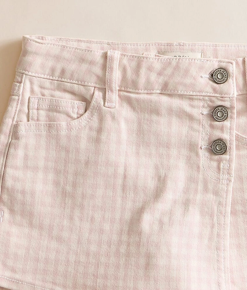 Girls - Mini Peyton Gingham Stretch Skort