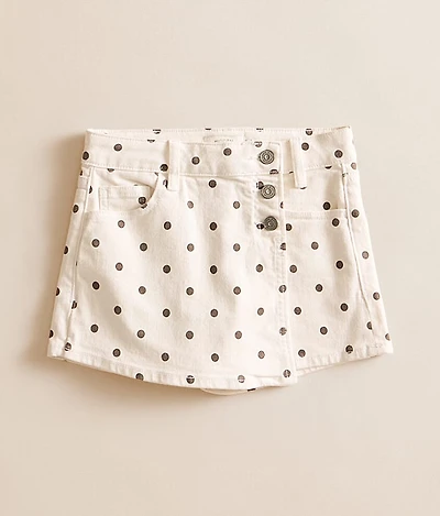 Girls - Mini Peyton Polka Dot Stretch Skort