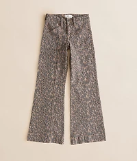 Girls - Mini Sloane Cheetah Comfort Flare Jean