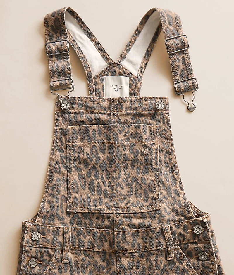 Girls - Mini Dylan Cheetah Overall Short