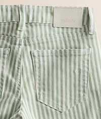 Girls - Mini Sloane Striped Dad Stretch Jean