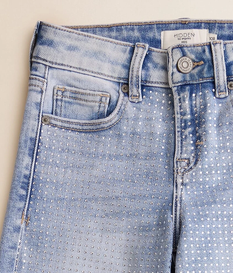 Girls - Mini Logan Rhinestone Dad Stretch Jean