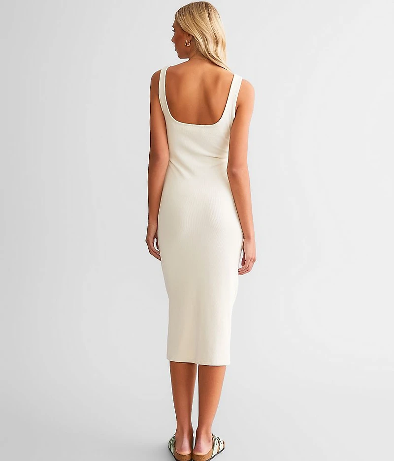 Ribbed Midi Dress