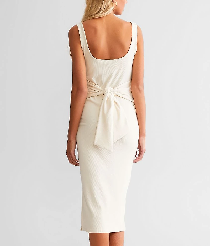 Ribbed Midi Dress
