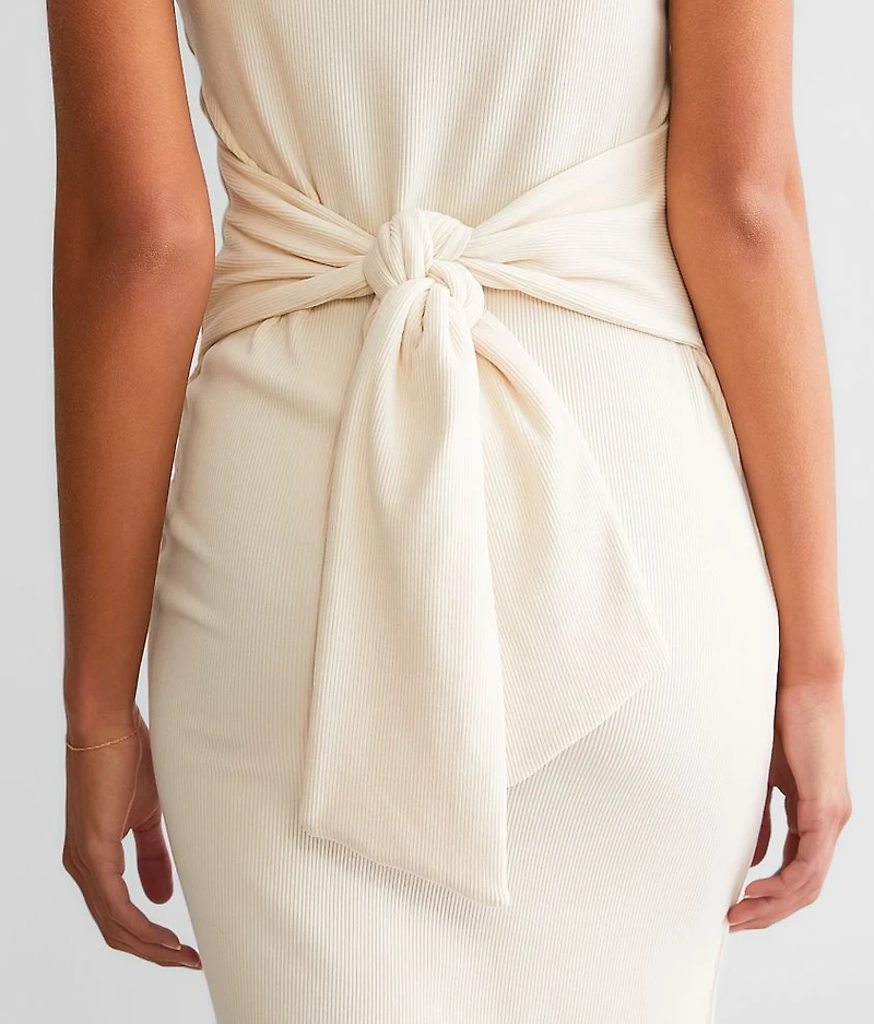 Ribbed Midi Dress