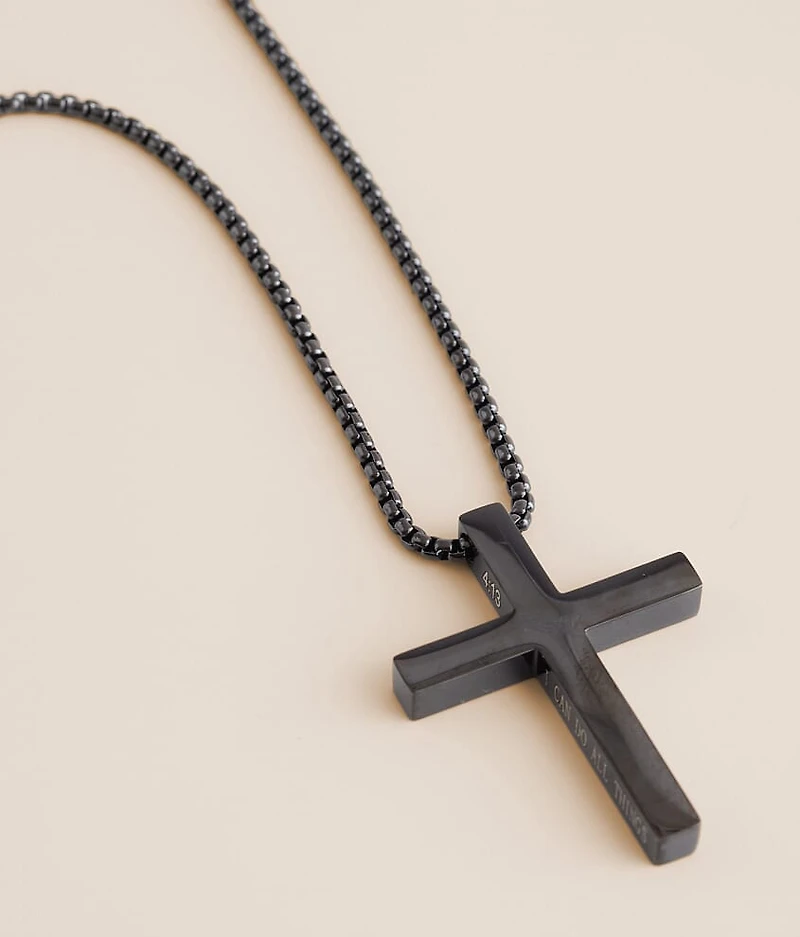 Cross & Scripture 23" Necklace