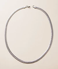 Flat Curb Chain 24" Necklace