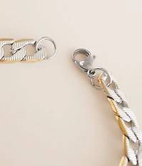 Two Tone Chain Bracelet