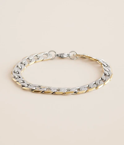 Two Tone Chain Bracelet