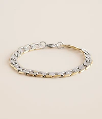 Two Tone Chain Bracelet
