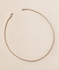 Two Tone Rope Chain 24" Necklace