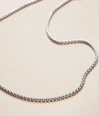 Round Box Chain 24" Necklace