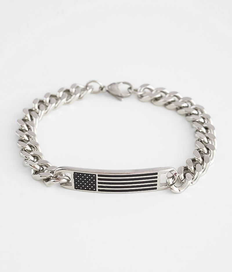 American Flag Chain Bracelet