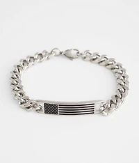 American Flag Chain Bracelet