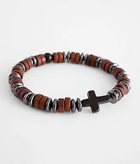 Wood & Bead Bracelet