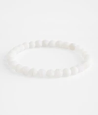 White Bead Bracelet
