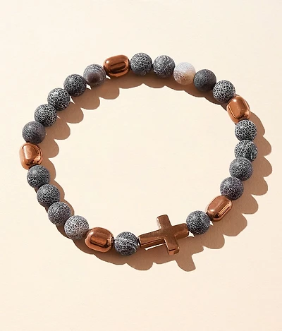 Cross Beaded Bracelet
