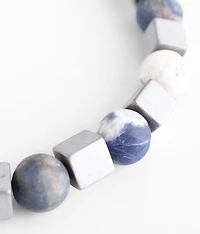 Blue Beaded Bracelet
