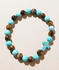 Cross Beaded Bracelet