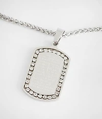 Lord's Prayer Rhinestone 23" Necklace