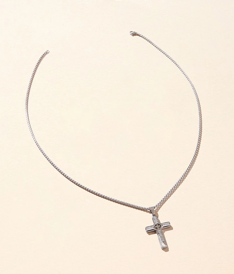 Lord's Prayer Cross 24" Necklace
