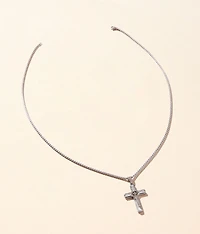 Lord's Prayer Cross 24" Necklace