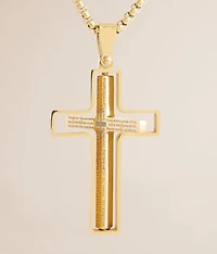 Spinner Cross 24" Necklace