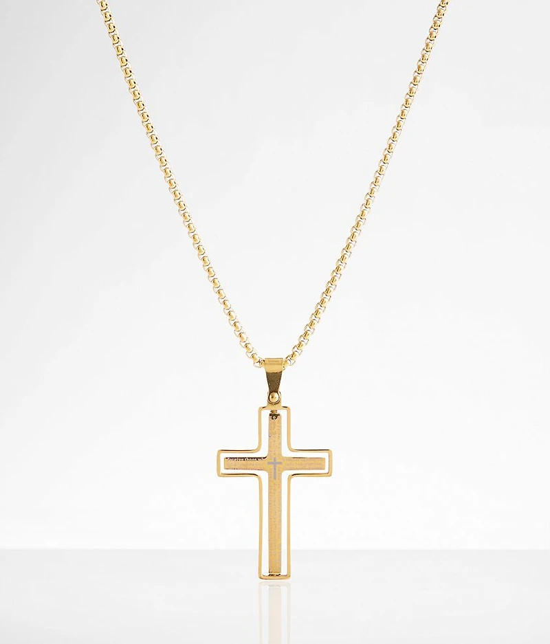 Spinner Cross 24" Necklace